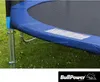Close-up of a trampoline mat and its blue padding. Produktbild-Vorschau
