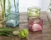 SANDRA RICH, GLAS- VASE. "CUBE square glass vase Produktbild-Vorschau 2