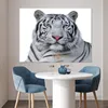 MuchoWow® Poster Tiger - Weiß - Tiere 120x90 cm - Wandbild Produktbild-Vorschau 5