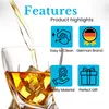 Intirilife 2x Whisky Glas in Transparent 'TWISTED' – Old Produktbild-Vorschau 3