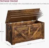VASAGLE Schuhbank mit Stauraum, Länge 100 cm, Braun Produktbild-Vorschau 17