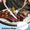 Steakbesteck Set, 24-teilig Edelstahl Tafelmesser und Produktbild-Vorschau 4