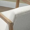 HOMCOM Schaukelstuhl mit Holzrahmen gepolstert Relax Stuhl Produktbild-Vorschau 8