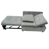 A gray sofa bed is shown from a top-down perspective against a white background. Produktbild-Vorschau