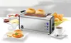 Unold Toaster Onyx Duplex mit Brötchenaufsatz, Kaffee, Eiern, Toast, Butter, Marmelade und Sandwich. Produktbild-Vorschau