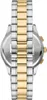 A close-up view of a watch band with alternating silver and gold links. Produktbild-Vorschau