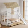 Patrová postel Flieks 90x200 cm s výsuvným lůžkem, dětská Náhled obrázku produktu 1