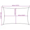 Voile d'ombrage sable 3,5x2,5 m 100 % polyester oxford Voir les images du produit 10