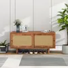 okwish Schuhschrank aus Rattan für den Eingangsbereich, Produktbild-Vorschau 2