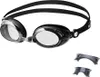Schwarze Schwimmbrille, Antibeschlag, UV-Schutz Produktbild-Vorschau 1