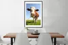 MuchoWow® Gerahmtes Poster Kuh - Tiere - Blumen - Gras Produktbild-Vorschau 3