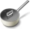 20 cm matte cremefarbene töpfe + deckel Smeg SPF2012CRM Produktbild-Vorschau 1