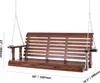 SucceBuy 1,6 m Veranda-Schaukel aus Holz, Produktbild-Vorschau 8