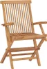 A wooden garden chair. Náhľad obrázku produktu