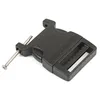 A black plastic buckle with a metal screw and pin is shown against a white background. Podgląd zdjęcia produktu