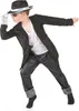 Popstar-Kostüm schwarz für Jungen L 9-10 Jahre (129-140 cm) Produktbild-Vorschau 1