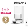 A marketing image for a Dreame robot vacuum cleaner, featuring the product, brand logo, and promotional text. Produktbild-Vorschau