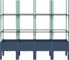 vidaXL Pflanzkübel mit Rankgitter Blaugrau 160x40x142,5 cm Produktbild-Vorschau 3
