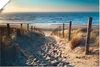 ARTland Poster Weg zum Nordseestrand Sonnenuntergang Größe: Produktbild-Vorschau 1