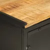 vidaXL 2-tlg. Badmöbel-Set Eisen und Massivholz Mango Produktbild-Vorschau 6