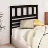The Living Store Kopfteil Schwarz 81x4x100 cm Massivholz Produktbild-Vorschau 3