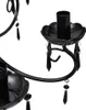 Vidaxl Deckenlampe Kronleuchter 6 Lichter schwarz Voir les images du produit 3
