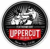 A circular product label featuring an illustration of two boxers and product branding. Produktbild-Vorschau