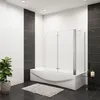 AICA 110cmx140cm Badewannenaufsatz 6mm NANO ESG-glas mit Produktbild-Vorschau 1
