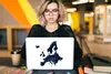 MuchoWow® Laptop Aufkleber Sticker Cover Karte von Europa - Produktbild-Vorschau 5
