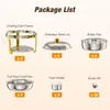 WARMOUNTS Chafing Dish 4er Set 6,5QT Buffet Warmhalter aus Produktbild-Vorschau 11