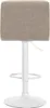 Barhocker HLO-CP242 Stoff weiß  creme Produktbild-Vorschau 4