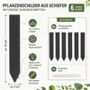 Štítky na rostliny z břidlice, 6 ks, s křídou, cca 2 x 15 Náhled obrázku produktu 5