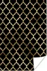 MuchoWow® Poster Muster - Gold - Schwarz 120x180 cm - Produktbild-Vorschau 1