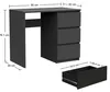 Schreibtisch Computertisch schwarz matt - 90x50x77 cm mit 2 Produktbild-Vorschau 6