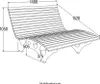 Home Deluxe Lettino in legno Wave / divano forestale TAIGA Anteprima dell’immagine prodotto 8