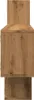 A side view of a wooden shelf unit. Voir les images du produit