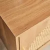Set 2 comodini in legno con ante in cannage, Marrone Anteprima dell’immagine prodotto 8