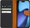 A flip case for a smartphone, showing the interior with card slots and the phone screen. Produktbild-Vorschau