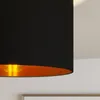Lindby Deckenleuchte Laurenz, 3-flg., schwarz/gold, Textil Produktbild-Vorschau 6