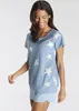 Vivance Dreams Shorty 4 -teilig hellblau-marine- Sterne Produktbild-Vorschau 5