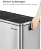SONGMICS Mülleimer Mülltrennsystem, 3 x 18 L, ergonomisch, Produktbild-Vorschau 6