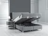 LINA Polsterbett  160x200  - Farbe: Grau - Set:  Produktbild-Vorschau 4