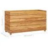 vidaXL Lit surélevé 100x40x55 cm teck vieux bois et acier Voir les images du produit 20