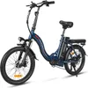 A blue electric bicycle is shown against a white background. Náhled obrázku produktu