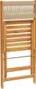 vidaXL Gartenstühle 4 Stk. Klappbar Beige Massivholz Akazie Produktbild-Vorschau 7
