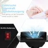Collage of images showing a nail dust collector, a hand filing a nail, and a close-up of a power switch. Voir les images du produit