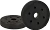 Two black weight plates are shown against a white background. Produktbild-Vorschau