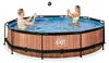 Piscina fuori terra EXIT Wood con struttura in legno, ø360, Anteprima dell’immagine prodotto 4