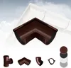 RAINWAY S Regenrinnen System (Rinnenwinkel Außen 90° braun) Produktbild-Vorschau 1