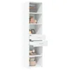 vidaXL Highboard Weiß 45x42,5x185 cm Holzwerkstoff Produktbild-Vorschau 3